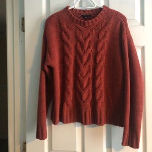 American Cable Knit Style Chenille Sweater